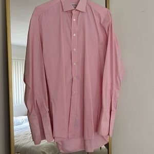 Ascot Chang, men’s custom dress shirt with cuffs. 16 neck 35 sleeve